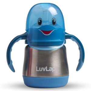 LuvLap 3 in 1 Baby Steel Sipper, Made of Rust Free SS304 Stainless Steel